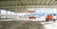 Nueva Nave Industrial Prefabricada de Acero, Estructura Metálica de Alta Calidad, Fábrica Moderna de Estructuras de Acero Prefabricadas