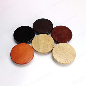 Nhà Máy Trực Tiếp Gỗ Nắp Cho Nến Jar Nắp Bằng Gỗ Với Vòng Cao Su Giữ Ngọn Nến Tươi Và Miễn Phí Từ Bụi - Product Image 2