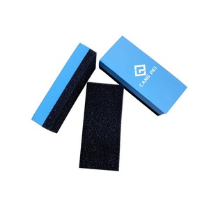Éponge en <span class=keywords><strong>mousse</strong></span> EVA bleue <span class=keywords><strong>pour</strong></span> polissage et cirage, brosse de nettoyage <span class=keywords><strong>pour</strong></span> film de protection automobile et revêtement cristallin - Product Image 2
