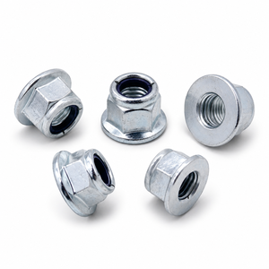 Écrou de blocage à insert en nylon à bride hexagonale en acier au carbone zingué sur mesure DIN 6926 - Product Image 1