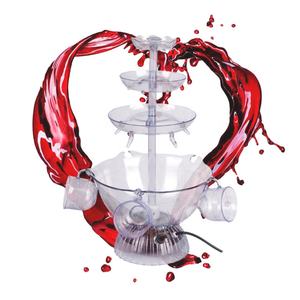 Décanteur à vin en cascade à usage domestique <span class=keywords><strong>fontaine</strong></span> à <span class=keywords><strong>jus</strong></span> <span class=keywords><strong>de</strong></span> fruits 4 niveaux machine électrique à petite cascade à cocktail - Product Image 1