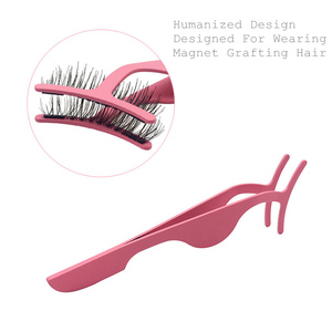 Stainless Steel Magnetic Lash Applicator Curler Tweezers <b>Clip</b> Clamp for False Eyelashes - Product Image 4