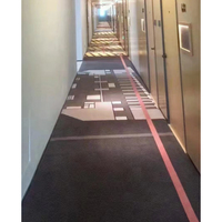 Hotel de 5 estrellas Axminster Impresión personalizada Pasillo de pared a pared Hall Hotel Lobby Alfombra