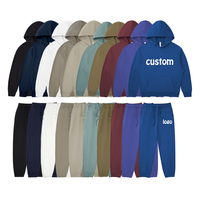 Survêtements en coton de haute qualité avec logo personnalisé Essentials surdimensionné Hoddie unisexe automne hiver ensemble de sweat à capuche vierge en polaire de grande taille