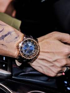 Reloj de Pulsera para Hombre, Diseño de Agujero Negro, Ecológico, Acrílico, Moda Casual de Negocios, No es de Sobremesa - Product Image 4