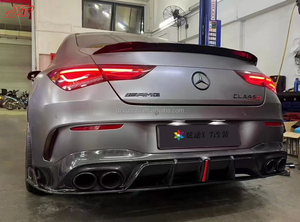 W118 Carbon Fiber a Style Rear Bumper Diffuser for Mercedes Benz <strong>CLA</strong> C118 CLA45 CLA35 <strong>Bodykit</strong> - Product Image 4