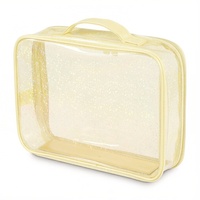 Pochette Mini Mahjong Scintillante en PVC Résistant à l'Eau, Trousse de Toilette Zippée pour Jeu de Piscine, Salle de Sport, Fête Estivale