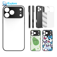 Coque de téléphone antichoc en aluminium 2-en-1 TPU+PC vierge par sublimation iExplore pour iPhone 17 Pro Max S26 Ultra Redmi 15A