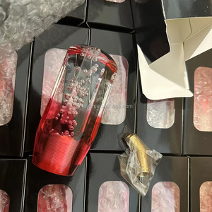 1/2/3色 10-40cm 八角形 アクリル クリスタル バブル カーシフトスティック レバーヘッド ギアシフトノブ - Product Image 4