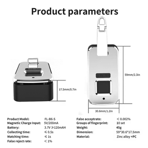 Maleta Antirrobo con Candado Biométrico Integrado para Bolso de Mano y Equipaje - Product Image 2