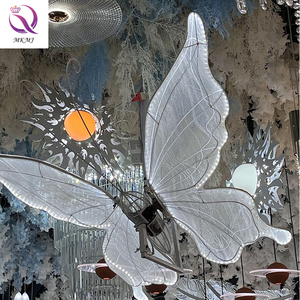 Decorazione Matrimoniale, Luci a Farfalla Elettriche Apribili e Chiudibili, Illuminazione Colorata per Corridoio Nuziale, Lampadario a Soffitto - Product Image 2