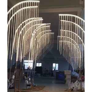 Mặt hàng mới cao pha lê hạt LED thắp sáng cao lối đi Backdrop Trang trí nội thất đường dẫn ánh sáng cho đám cưới sự Kiện Đảng lễ - Product Image 1