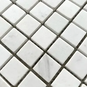 Customize High Quality Bathroom Wall White Small Square Tiles 30x30