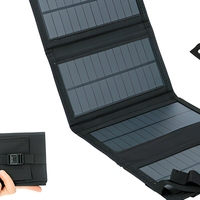 Chargeur solaire pliable 10W, mini panneau photovoltaïque portable pour le camping en plein air, alimentation du téléphone