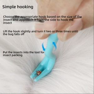 Outil de suppression des tiques pour animaux de compagnie en plastique efficace et portable, facile à utiliser, traitement des puces et des tiques pour chiens et chats - Product Image 3