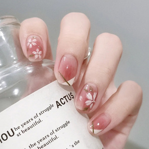 Productos de belleza de alta calidad con 24 piezas Venta al por mayor Prensa en <span class=keywords><strong>uñas</strong></span> con <span class=keywords><strong>uñas</strong></span> artificiales para niña <span class=keywords><strong>Uñas</strong></span> postizas acrílicas gruesas - Product Image 4