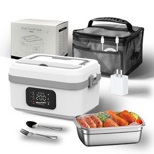 Electric <strong>USB</strong> <strong>Heating</strong> Lunch Box Stainless Steel 1L Cross-Border Portable Insulated Fast <strong>Heating</strong> - Product Image 2