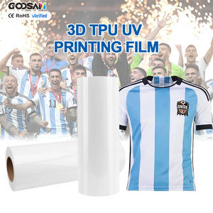 Gooosam מותאם אישית 3D תיקונים העברת חום חולצה הדפסה <span class=keywords><strong>tpu</strong></span> דבק ויניל לבן סרט רול עבור דפוס טקסטיל - Product Image 1