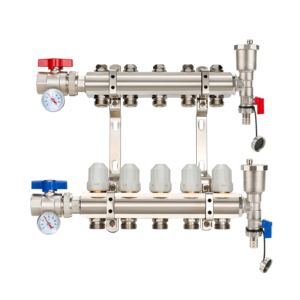 Collecteur en laiton DR1411 - Distribution et collecte efficaces des tuyaux <span class=keywords><strong>de</strong></span> chauffage au sol - Product Image 4