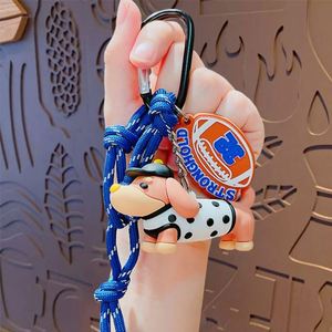 Porte-clés 3D Chien Saucisse - Pendentif Mignon Teckel Dessin Animé en PVC Impression UV Créatif Exquis Breloque de Sac Animal Nouveau Style - Product Image 3
