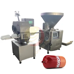 Best Price electric sausage stuffer sausage stuffing filling machine and sausage clipper / clipping machine