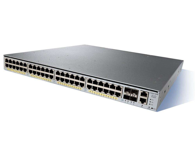 Used WS-C4948E-S 24x SFP+ Stackable Switch with AC PSU SNMP & QoS Functionality