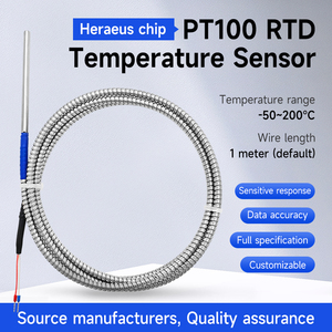 مستشعر حرارة البلاتين الصناعي المختبري القابل للاختيار <span class=keywords><strong>PT100</strong></span> مع جهاز إرسال RTD لقياسات درجة الحرارة - Product Image 3