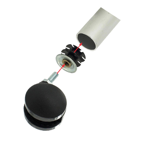 Écrou d'insertion pour tube rond à filetage 10-32 avec tête pour tube de 28,5 mm de diamètre - Product Image 2