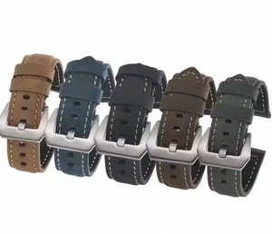 สายนาฬิกาหนังแบบอิตาลีเครซี่ฮอร์ส20 22มม. สายนาฬิกาหนังแบบปลดออกได้อย่างรวดเร็วสำหรับ S3เกียร์ของ SAM Sung/4หัว-Wei GT - Product Image 3