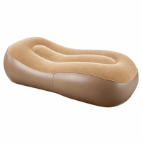 Fauteuil gonflable portable léger en PVC floqué, écologique, design moderne et minimaliste pour l'extérieur – Vente en gros