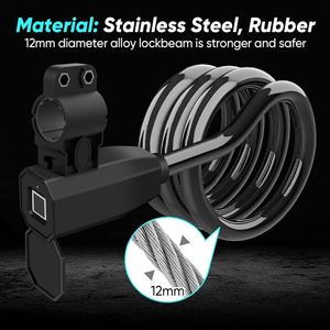 Yh3239 फिंगरप्रिंट अनलॉक बाइक लॉक, रिचार्जेबल बैटरी, माउंटेन बाइक लॉक, फोन रिमोट लॉक से कनेक्ट हो सकता है। - Product Image 3