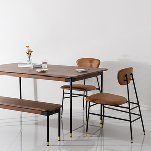 Домашний современный простой легкий роскошный стол и стул из массива дерева - Product Image 3