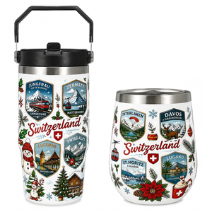 Magneti da Frigorifero delle Alpi Svizzere in Vendita, Set di Souvenir in Lega di Zinco con Montagne e Cultura Svizzera - Product Image 5