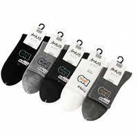 Chaussettes confortables pour hommes en coton à fibres longues de qualité supérieure, taille plus
