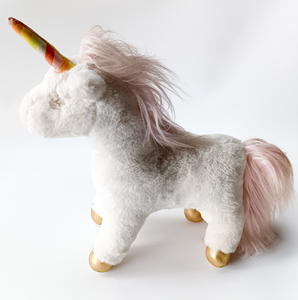 Trắng Unicorn đồ chơi sang trọng Thú nhồi bông đồ chơi Bán Buôn Đồ chơi sang trọng - Product Image 1