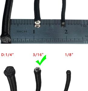 Versatile 3/16-Inch (5mm) Braided Nylon High Tenacity Elastic Cord-10 Yards Stretch Rope for <b>Sewing</b> <b>Bags</b> Garment Shoes Hats - Product Image 3