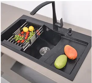 Fabrik benutzer definierte ODM Unterbau Küchen spüle Marmor Stein, Composite Quarz Stein Küchen spüle