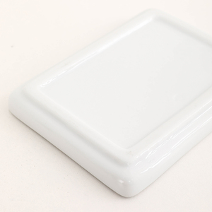 Bandejas rectangulares blancas <span class=keywords><strong>de</strong></span> porcelana a granel baratas, mini jabonera para <span class=keywords><strong>bañera</strong></span> <span class=keywords><strong>de</strong></span> hotel, maceta pequeña, llave, <span class=keywords><strong>bandeja</strong></span> <span class=keywords><strong>de</strong></span> soporte <span class=keywords><strong>de</strong></span> cerámica - Product Image 3
