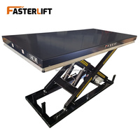 Plateforme élévatrice à ciseaux électrique Fasterlift avec soufflet d'organisation et housse de protection en acier 1300x820mm