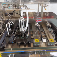 Automatische horizontale Flüssigkeits-Stand beutel Sachet-Papierfilm-Verpackungs maschine für Saft pasten öl füllung Hohe Produktivität
