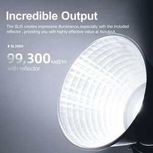 <span class=keywords><strong>Godox</strong></span> SL300III 330W Lumière Vidéo LED Professionnelle Éclairage Continu 5600K CRI 96+ TLCI 97+ Monture Bowens Contrôle par Application pour <span class=keywords><strong>YouTube</strong></span> - Product Image 2