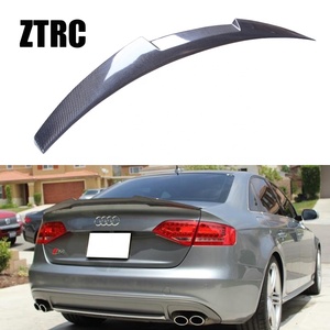 For B8 M4 Style Real Carbon Fiber Material <b>Rear</b> <b>Spoiler</b> Trunk Wing 2008-2011 - Product Image 1