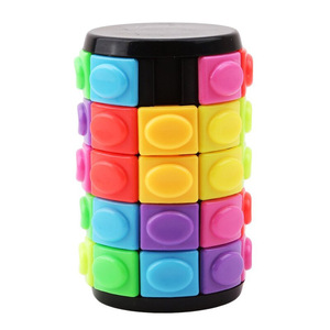 Puzzle 3D Mini Tour Magique 3x3 Cube Magique Corn Boîte de Décompression Créative Rotative Cylindrique pour Enfants - Product Image 4