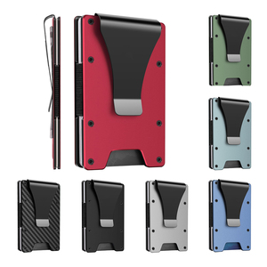 <b>RFID</b> <b>Blocking</b> Metal Card <b>Wallet</b> with Money Clip Lightweight Aluminum Alloy Card Holder - Product Image 1