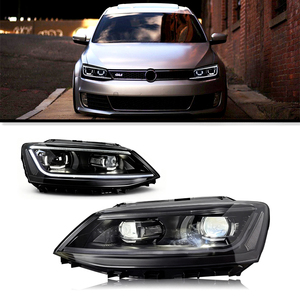Luces para Auto VW Jetta, Lentes de Proyector para Faros Delanteros 2011-2019 MK6, Luz Dinámica LED, Accesorio Automotriz - Product Image 1