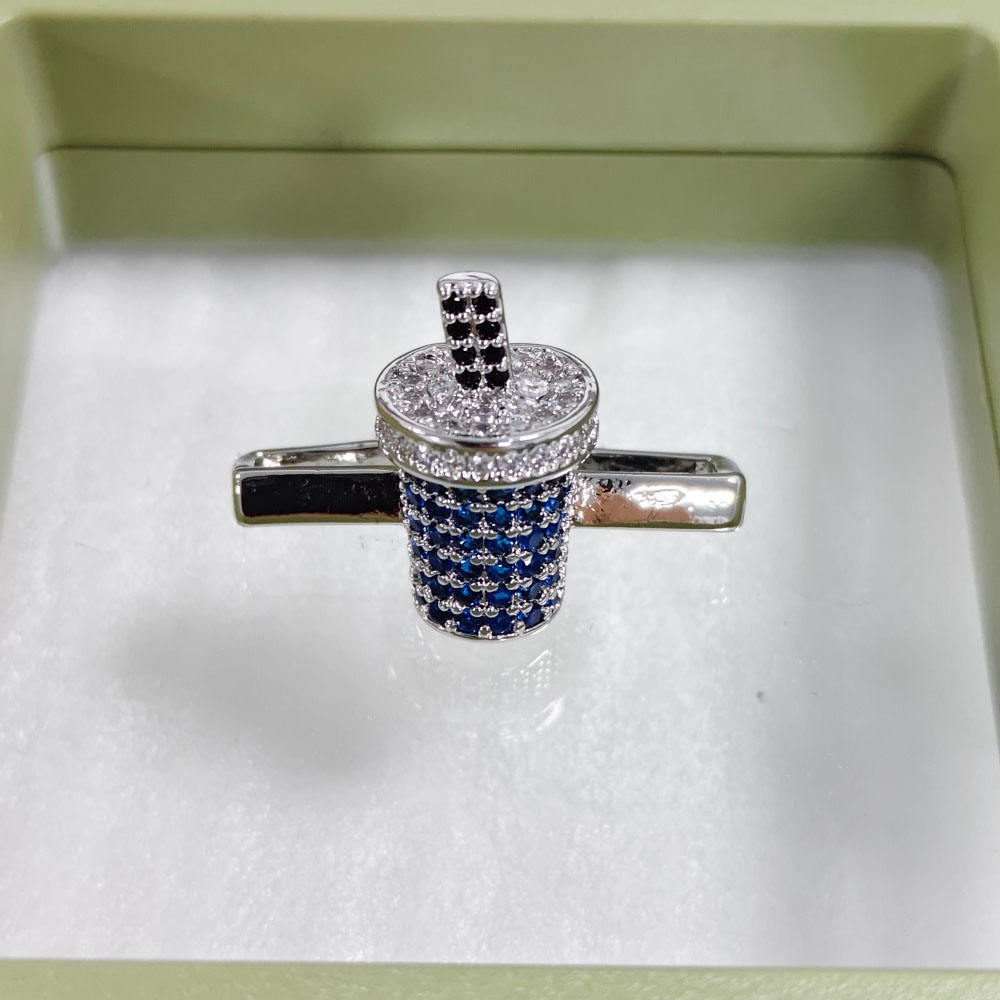 Plata - Té con leche azul
