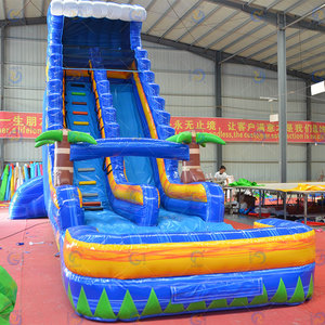 Dimensioni personalizzabili colorato di grado commerciale in PVC scivolo d'acqua gonfiabile <span class=keywords><strong>con</strong></span> <span class=keywords><strong>piscina</strong></span> gonfiabile castello di acqua casa di salto - Product Image 2