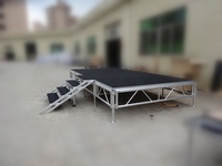 Structure de scène mobile en aluminium pour événements, concerts, musique, scène portable pour événements