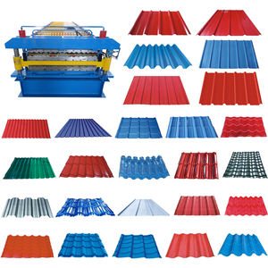 Doppelschichtige Metall-Stahl-Wellblech-Dachziegel-Bodenplatten-Rollformmaschine mit Kernmotor, Getriebe und Lager - Product Image 1