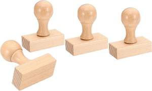 Timbro in legno naturale per cani fatto a mano artigianato in legno per scatole di legno e cartelli da parete - Product Image 2